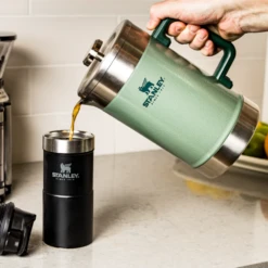Stanley Classic Vacuum French Press 48oz - Hammertone Green -Drinkware Shop 48 ccbf1744 0fa5 4277 a88d 98c764a6f19d