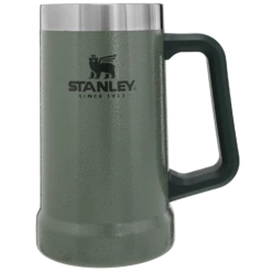 Stanley Adventure Big Grip Beer Stein | 24 OZ -Drinkware Shop B2B Web PNG Adventure Big Grip Beer Stein 24oz Hammertone Green
