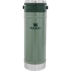 Stanley Classic Travel Mug French Press | 16 OZ -Drinkware Shop B2B Web PNG ClassicTravelMugFrenchPress16ozHammertoneGreen