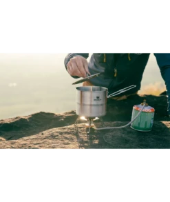 Stanley Adventure Stainless Steel Cookset For Two | 1.1 QT -Drinkware Shop B2B Web PNG Stanley TheStainlessSteelCookSetForTwo1.0L1.1QT LifestyleImages 8