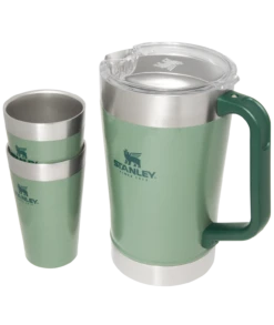 Stanley Classic Stay Chill Beer Pitcher Set -Drinkware Shop B2B Web PNG Stanley HammertoneGreen PitcherSets DSC 3598
