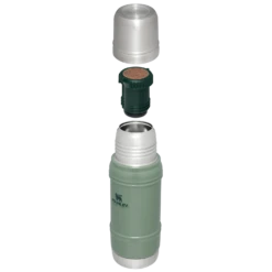 Stanley Artisan Thermal Bottle | 20 OZ -Drinkware Shop B2B Web PNG The Artisan Thermal Bottle 20OZ Hammertone Green Hero Exploded c1ceb46d 47ad 450c 9d21 6fb26b640600