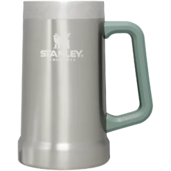 Stanley Adventure Big Grip Beer Stein | 24 OZ -Drinkware Shop B2B Web PNG The Big Grip Beer Stein 24OZ Stainless Steel Shale Front