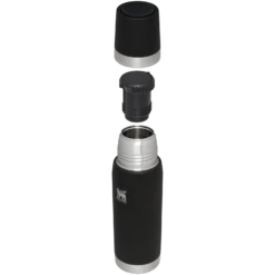 Stanley Forge Thermal Bottle | 25OZ -Drinkware Shop B2B Web PNG The Forge Thermal Bottle 25OZ Foundry Black Hero Exploded 1bb59810 01e8 485f 8a7e dba3b27a745a