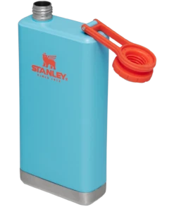 Stanley Adventure Pre-Party Flask | 8 OZ -Drinkware Shop B2B Web PNG The Pre Party Flask 8OZ Pool Hero Open