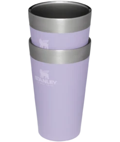 Stanley Adventure Stacking Beer Pint 2-Pack | 16 OZ -Drinkware Shop B2B Web PNG The Stacking Beer Pint Set 16OZ Lavender Hero