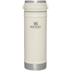 Stanley Classic Travel Mug French Press | 16 OZ -Drinkware Shop B2B Web PNG The Travel Mug French Press 16OZ Cream Gloss Front e891e67c 75e6 4a97 a1cc d634e24d56ef