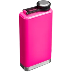 Drinkware Shop -Drinkware Shop B2B Web PNG ThePre PartyFlask8OZ ElectricPink HeroBack