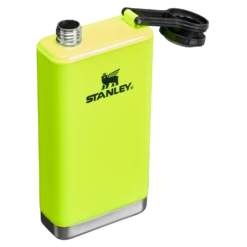 Stanley The Neon Adventure Pre-Party Flask | 8 OZ -Drinkware Shop B2B Web PNG ThePre PartyFlask8OZ NeonYellow HeroOpen