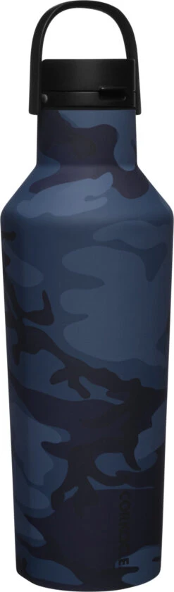 Corkcicle Camo Sport Canteen Bottle - 32 Oz|-|Bouteille Camo Sport Canteen - 32 Onces -Drinkware Shop CRK 2032 7E 7EDetail3 20Navy 20Camo