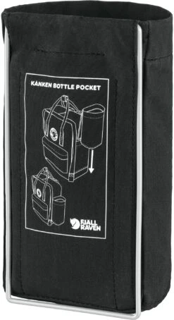 FJÄLLRÄVEN Kanken Bottle Pocket|-|Poche Pour Bouteille Kanken -Drinkware Shop FJR F23793 7E 7EBack 20Black