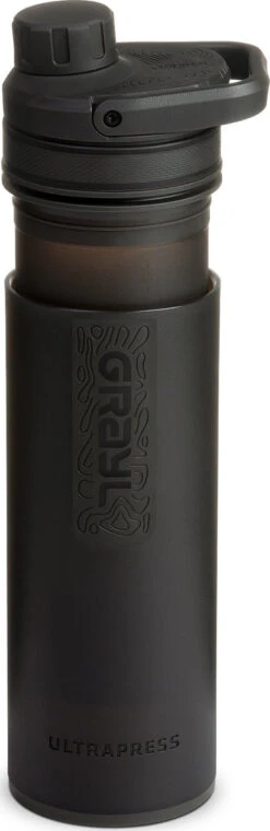 Grayl 16.9oz UltraPress® Purifier Bottle|-|Bouteille Purificateur UltraPress® De 16,9 Oz -Drinkware Shop GRY 500 7E 7EDetail2 20Covert 20Balck