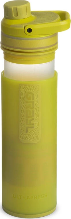 Grayl 16.9oz UltraPress® Purifier Bottle|-|Bouteille Purificateur UltraPress® De 16,9 Oz -Drinkware Shop GRY 500 7E 7EDetail2 20Forager 20Moss