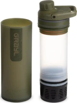 Grayl 16.9oz UltraPress® Purifier Bottle|-|Bouteille Purificateur UltraPress® De 16,9 Oz -Drinkware Shop GRY 500 7E 7EDetail3 20Olive 20Drab