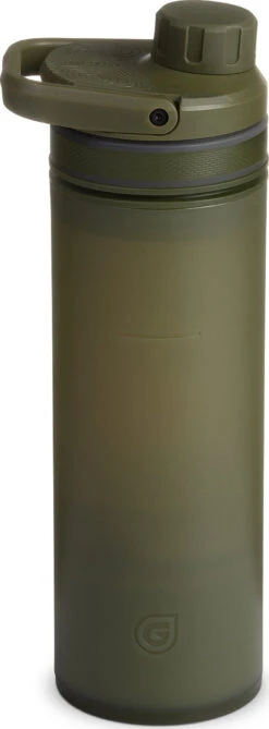 Grayl 16.9oz UltraPress® Purifier Bottle|-|Bouteille Purificateur UltraPress® De 16,9 Oz -Drinkware Shop GRY 500 7E 7EDetail5 20Olive 20Drab