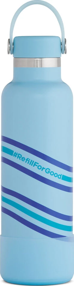 Hydro Flask RefillForGood Standard Wide Mouth Bottle - Limited Edition - 21 Oz|-|Bouteille Standard RefillForGood Wide Mouth - Édition Limitée - 21 Onces -Drinkware Shop HYD RFGS21SX458 7E 7EDetail1 20Geyser