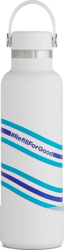 Hydro Flask RefillForGood Standard Wide Mouth Bottle - Limited Edition - 21 Oz|-|Bouteille Standard RefillForGood Wide Mouth - Édition Limitée - 21 Onces -Drinkware Shop HYD RFGS21SX458 7E 7EDetail1 20Whitecap