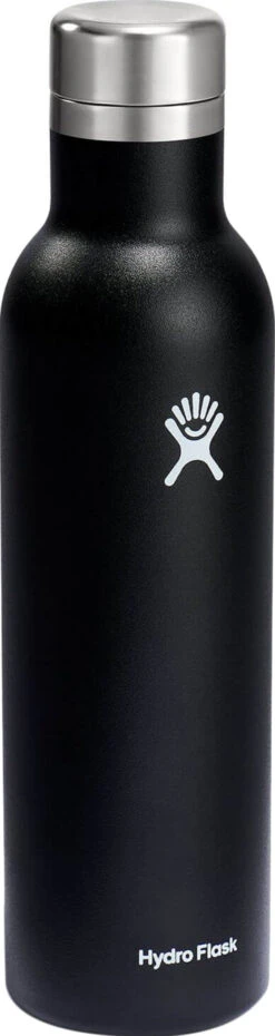 Hydro Flask Ceramic Wine Bottle 25 Oz|-|Bouteille à Vin En Céramique 25 Onces -Drinkware Shop HYD VC25 7E 7ESide 20Black
