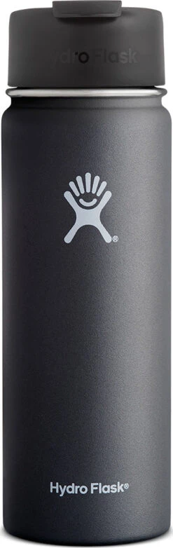 Hydro Flask 20 Oz Wide Mouth - Flip Lid Bottle|-|Bouteille Hydro Flask 20 Oz Grand Goulot - Bouchon à Charnière -Drinkware Shop HYD W20FP 7EBlack 28cbc1cd 78b8 4d27 887d b83ea126a61c