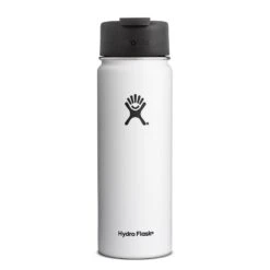 Hydro Flask 20 Oz Wide Mouth - Flip Lid Bottle|-|Bouteille Hydro Flask 20 Oz Grand Goulot - Bouchon à Charnière -Drinkware Shop HYD W20FP 7EWhite