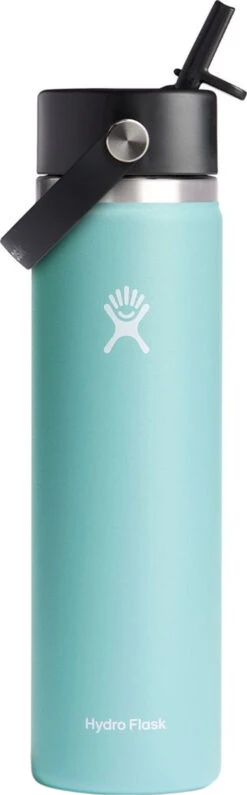 Hydro Flask Wide Mouth Water Bottle With Flex Straw Cap 24 Oz|-|Bouteille D'eau à Large Ouverture Avec Bouchon De Paille Flex 24 Onces -Drinkware Shop HYD W24BFS 7EDew
