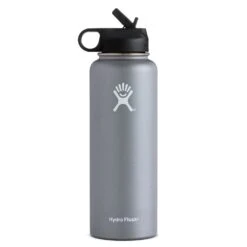 Hydro Flask 40 Oz Wide Mouth W/ Straw Lid Bottle|-|Bouteille 40 Onces Wide Mouth Avec Paille -Drinkware Shop HYD W40SW 7EGraphite