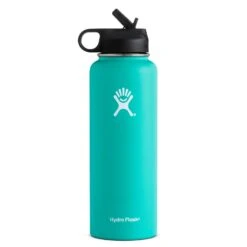 Hydro Flask 40 Oz Wide Mouth W/ Straw Lid Bottle|-|Bouteille 40 Onces Wide Mouth Avec Paille -Drinkware Shop HYD W40SW 7EMint