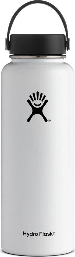 Hydro Flask Wide Mouth Bottle - 40 Oz|-|Bouteille à Large Ouverture - 40 Onces -Drinkware Shop HYD W40TS 7EWhite