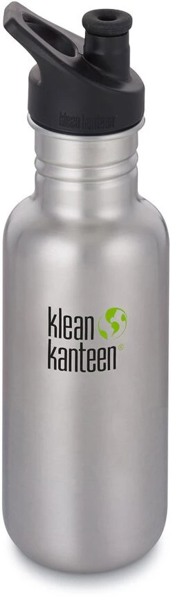 Klean Kanteen Classic Stainless Steel Bottle With Sport Cap - 18 Oz|-|Bouteille Classic En Acier Inoxydable Avec Couvercle Sport - 18 Onces -Drinkware Shop KKN 1003075 7EBrushed 20Stainless bc88d957 6272 47e4 be12 7cc6771558d9