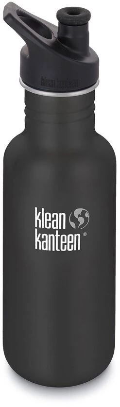 Klean Kanteen Classic Stainless Steel Bottle With Sport Cap - 18 Oz|-|Bouteille Classic En Acier Inoxydable Avec Couvercle Sport - 18 Onces