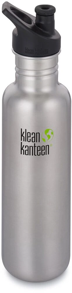Klean Kanteen Classic Stainless Steel Bottle With Sport Cap - 27 Oz|-|Bouteille Classic En Acier Inoxydable Avec Couvercle Sport - 27 Onces