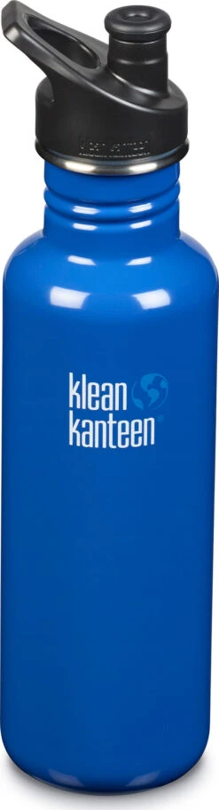 Klean Kanteen Classic Stainless Steel Bottle With Sport Cap - 27 Oz|-|Bouteille Classic En Acier Inoxydable Avec Couvercle Sport - 27 Onces -Drinkware Shop KKN 1003084 7ECoastal 20Waters