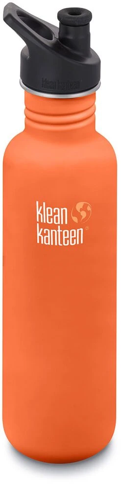 Klean Kanteen Classic Stainless Steel Bottle With Sport Cap - 27 Oz|-|Bouteille Classic En Acier Inoxydable Avec Couvercle Sport - 27 Onces -Drinkware Shop KKN 1003084 7ESierra 20Sunset