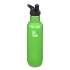 Klean Kanteen Classic Stainless Steel Bottle With Sport Cap - 27 Oz|-|Bouteille Classic En Acier Inoxydable Avec Couvercle Sport - 27 Onces -Drinkware Shop KKN 1003084 7ESpring 20Green