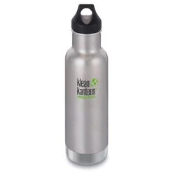 Klean Kanteen Classic Stainless Steel Bottle With Loop Cap - 20 Oz|-|Bouteille Classic En Acier Inoxydable Avec Couvercle Loop - 20 Onces -Drinkware Shop KKN 1003101 7EBrushed 20Stainless