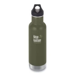 Klean Kanteen Classic Stainless Steel Bottle With Loop Cap - 20 Oz|-|Bouteille Classic En Acier Inoxydable Avec Couvercle Loop - 20 Onces