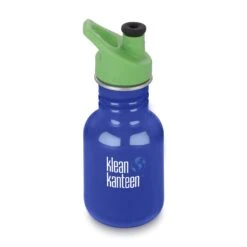 Klean Kanteen 12oz Kid Classic Stainless Steel Bottle With Sport Cap|-|Bouteille Kid Classic En Acier Inoxydable 12 Onces Avec Couvercle Sport