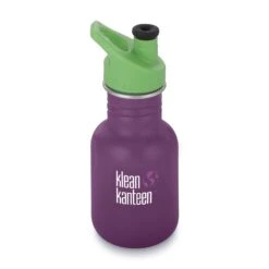 Klean Kanteen 12oz Kid Classic Stainless Steel Bottle With Sport Cap|-|Bouteille Kid Classic En Acier Inoxydable 12 Onces Avec Couvercle Sport -Drinkware Shop KKN 1003160 7EWinter 20Plum