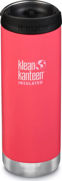 Klean Kanteen TKWide Insulated Bottle With Coffee Cap - 16 Oz|-|Bouteille Isolée TKWide Avec Bouchon De Café - 16 Onces -Drinkware Shop KKN 1005675 7EMelon 20Punch