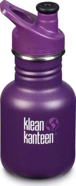 Klean Kanteen Classic Sippy Stainless Steel Bottle With Kid Sippy Cap - 12 Oz - Kids|-|Bouteille En Acier Inoxydable Classic Avec Bouchon Sippy - 12 Onces - Enfant -Drinkware Shop KKN 1005697 7EGrape 20Jelly
