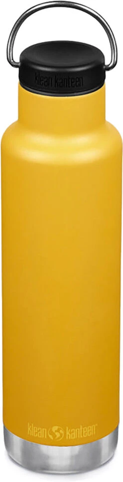 Klean Kanteen Classic Insulated Bottle With Loop Cap - 20 Oz|-|Bouteille Isolée Classic Avec Bouchon Loop - 20 Onces -Drinkware Shop KKN 1008457 7EMarigold