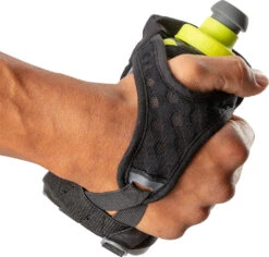 Nathan QuickSqueeze Handheld Bottle 12oz - Unisex|-|Bouteille à Ordinateur De Poche QuickSqueeze 12oz - Unisexe -Drinkware Shop NAT NS70280 7E 7EDetail1 20Black 20 20Finish 20Lime