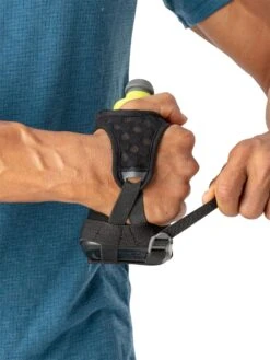 Nathan QuickSqueeze Handheld Bottle 12oz - Unisex|-|Bouteille à Ordinateur De Poche QuickSqueeze 12oz - Unisexe -Drinkware Shop NAT NS70280 7E 7EOpen2 20Black 20 20Finish 20Lime