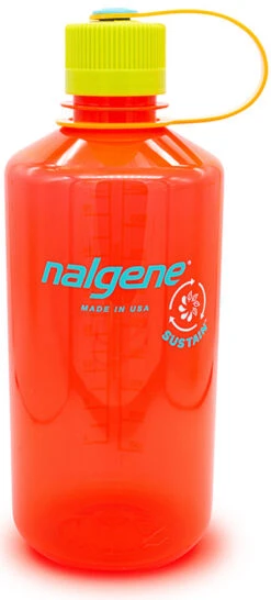 Nalgene Narrow Mouth Sustainable Bottle 32oz|-|Bouteille à Petit Goulot Durable 32oz -Drinkware Shop NLG 20201032 7EPomegranate