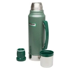 Stanley Classic Vacuum Bottle 1.1 Qt|-|Bouteille Isotherme Classic 1 L -Drinkware Shop STL 10 01254 034 7EHammertone 20Green 7ECupStopper