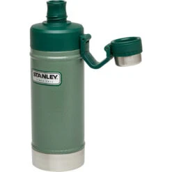 Stanley Classic Vacuum Water Bottle 18 Oz|-|Bouteille D'eau Isotherme Classic 532 Ml -Drinkware Shop STL 10 02105 008 7E 7Eopen 20Hammertone 20Green
