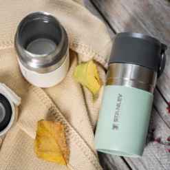 Stanley Go Slim Vacuum Bottle 9.5oz - Matte Black -Drinkware Shop Stanley Aida 4