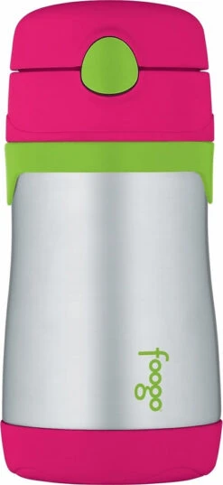 Thermos Stainless Steel Straw Bottle - 290 Ml|-|Bouteille En Acier Inoxydable Avec Paille - 290 Ml