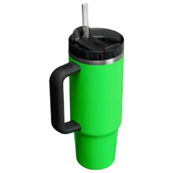 The Neon Quencher H2.0 FlowState™ Tumbler | 30 OZ -Drinkware Shop TheQuencherH2.OFlowStateTMTumbler30OZ NeonGreen HeroBack