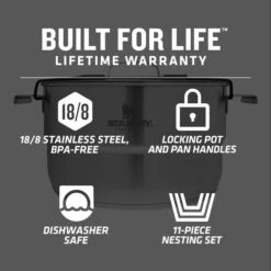 Stanley Adventure Even-Heat Camp Pro Cookset -Drinkware Shop Web LIfestyle AdventureEven HeatCampProCookSet